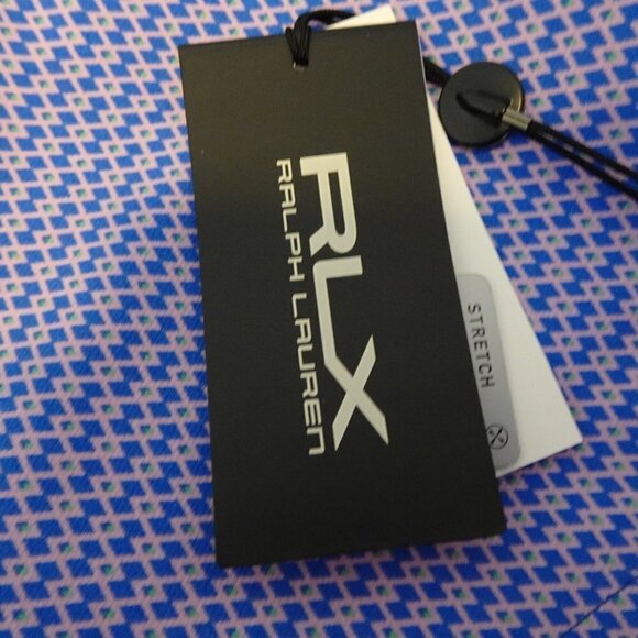 RLX Ralph Lauren Golf Pants Women's Size 10 Blue Diamond Print Stretch - Picture 8 of 11